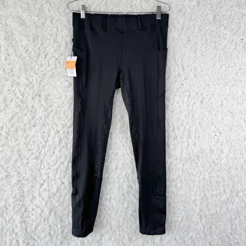 Ovation Leggings Womens XL(32) Black AEROWICK SLC Riding NWD *FLAWS*‎